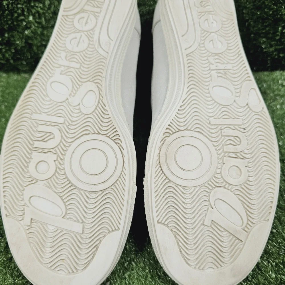Paul Green Addie Metallic Silver Athletic Zip Up Comfort Sneakers Womens US 7.5